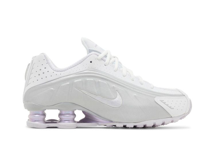 Nike Shox R4 White Metallic Platinum Barely Grape (Women's)