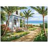 DIY 3D Алмазная картина Приморский двор Вышивка Крестом Ремесло Стежок Домашний декор