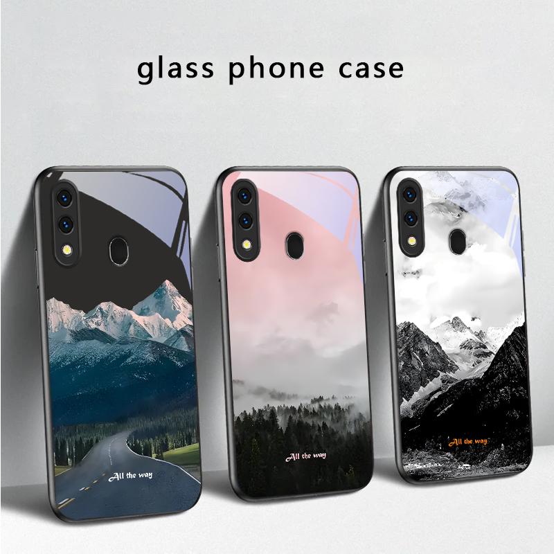 Пышный лес из листьев Для Samsung Galaxy A30 A31 A32 A33 A34 A35 A42 A30s A20 A25 A26 A51 A56 A54 A72 A73 A70 Стеклянный чехол для телефона