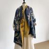 New Ladies Autumn Winter Double Sided Jacquard Scarf Shawl With High End Flower Design Premium Imitation Cashmere
