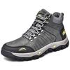 Модный бренд Мужские ботинки Водонепроницаемые кожаные кроссовки Супер теплые мужские ботинки Уличные мужские походные ботинки Рабочая обувь Размер Кемпинг Охота