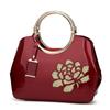 Stylish Patent Leather Tote for Women Sparkly Leather Shell Shoulder Crossbody Bag