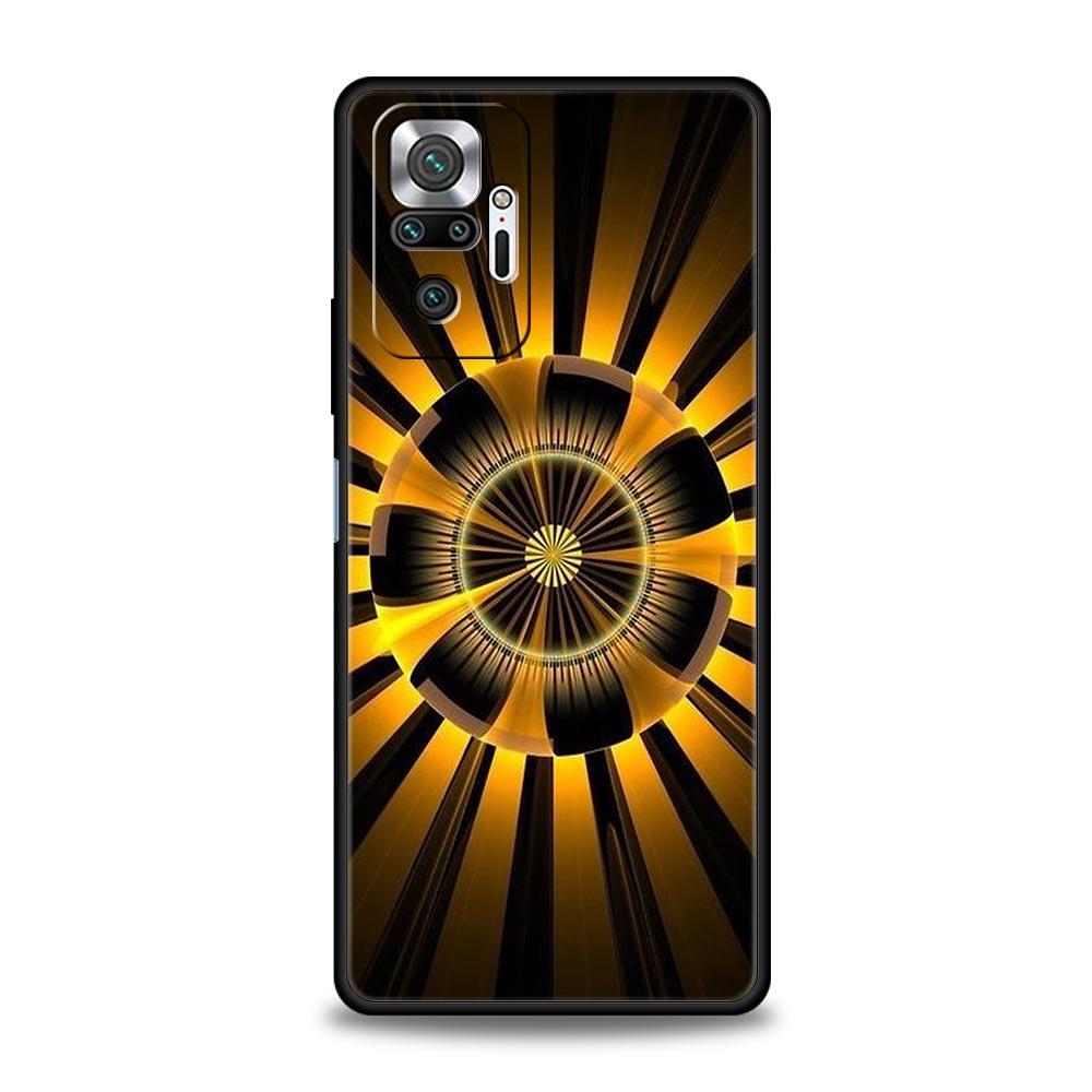 Ретро Круглый Дизайн Тотема Чехол для Телефона для Redmi 14C 10C Note 15 14 13 12 10 11 K40 Pro Plus 5G Ударопрочный Мягкий ТПУ Корпус