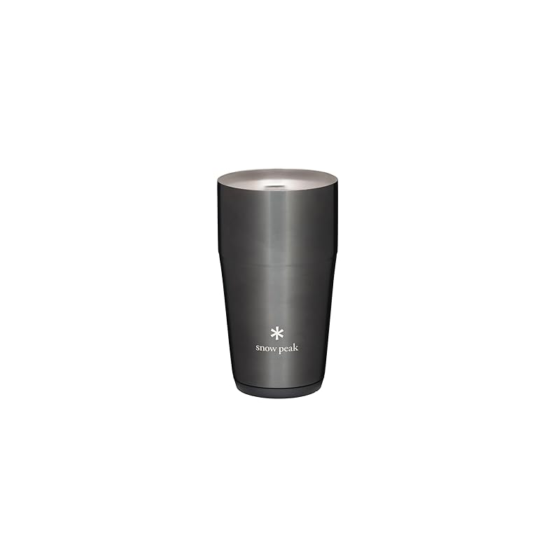 Термокружка Snow Peak 470 Luster Black, Для кемпинга, Для улицы, С вакуумной изоляцией, Сохраняет напитки холодными и горячими, Цвет ограниченной серии