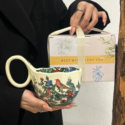 Высококачественная керамическая кружка изысканная чашка для послеобеденного чая чашка для песен для девочек чашка для кофе салатница подарок на день рождения