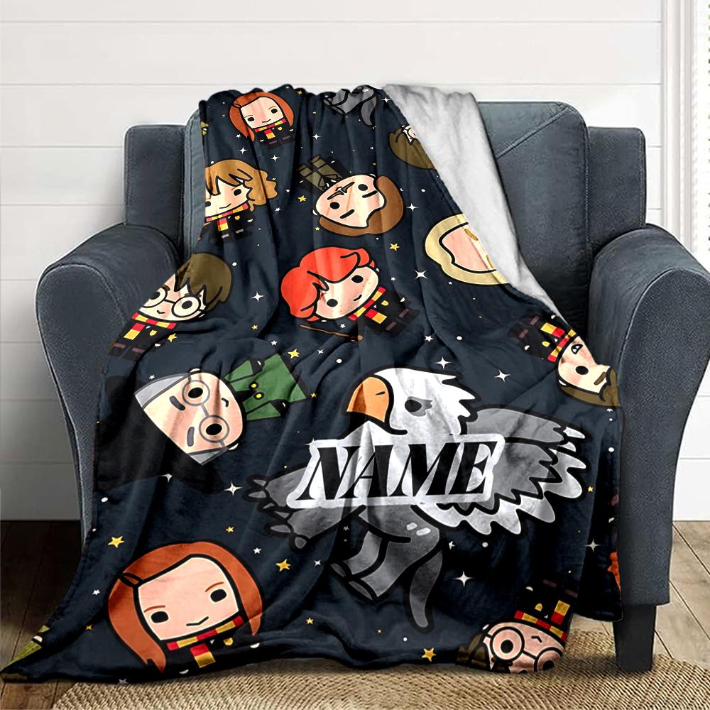 Custom Name "Dark Magic Unleashed" blanket for Couch & Bed, Plush Cozy Fuzzy Blanket Super Soft & Warm Blankets for Fall and Winter. 090888
