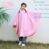 Kids Raincoat Boys and Girls Cloak Double Brim Youth School Special Electric Car Back Seat Portable Poncho