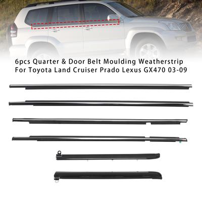 6 шт. молдингов для боковых и дверных ремней для Toyota Lexus GX470 03-09