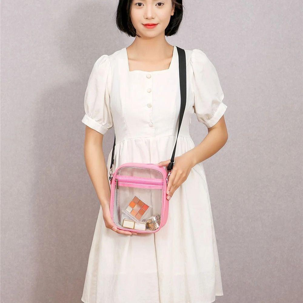 Jelly Bag PVC Transparent Bag Storage Bag Waterproof Crossbody Bag Fashion Women Handbag Travel