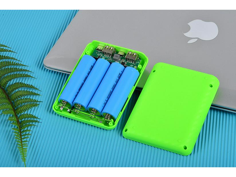 4-секционный корпус Power Bank для батарей 18650, комплект