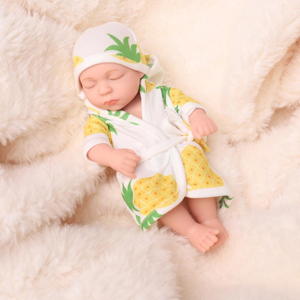 19 см детская кукла реборн мини-моделирование всего тела мягкая резиновая эмалированная кукла подарок для девочки кукла кукла