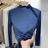 Autumn and Winter Half High Neck Base Sweater Women's Sweater Slim Fit Long Sleeve Knitted Sweaters Women Tops Fashion Casual Slim Fit Pullovers 25674
