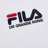 Fila Простая однотонная вышитая дышащая футболка обычного кроя Женские топы Белый F11W928108FWT
