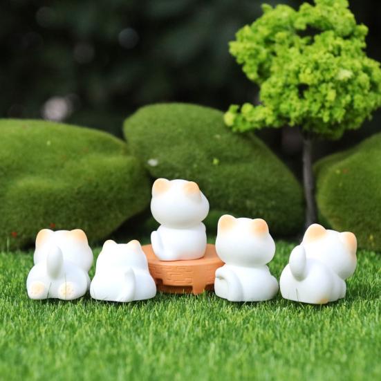 Миниатюрная фигурка кошки из смолы Yousheng, милые модели животных-кошек, миниатюрные украшения для топпера торта, микро-ландшафта, кукольного домика, сада, дома, стола