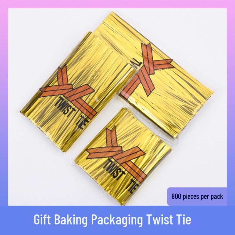 Golden Metal Twist Ties