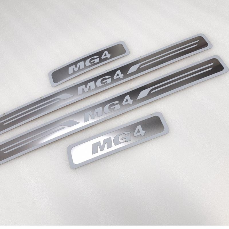 Для MG MG4 Накладка на порог порога Авто Защитная наклейка из нержавеющей стали 2016-Автомобиль