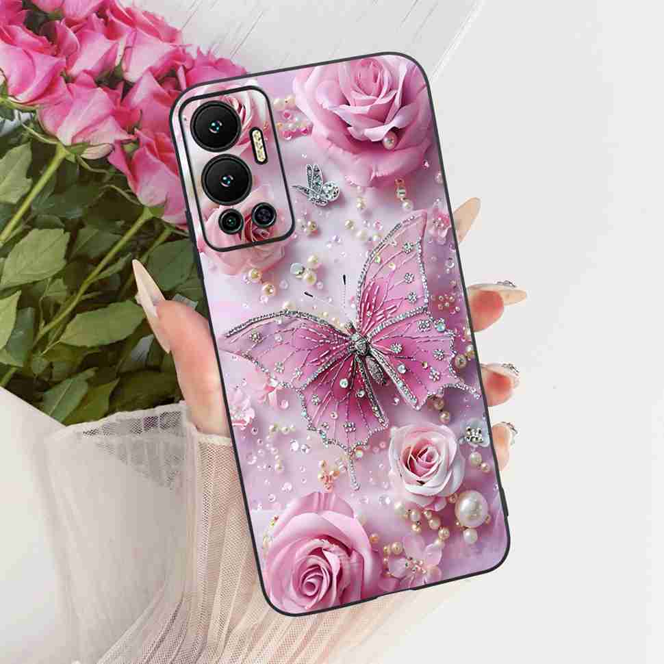 Чехол для Infinix Hot 12 2022 Животный Рисунок Мягкий Силиконовый Чехол для Телефона Для Infinix Hot 12 Hot12 X6817 X6817B