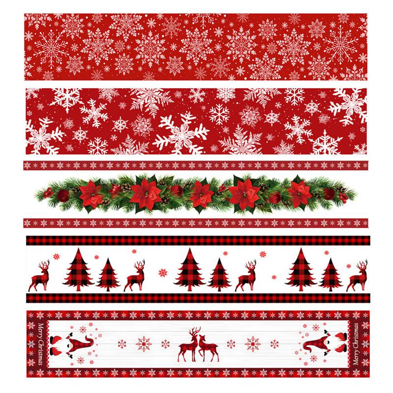 1 шт. новогодняя скатерть Рождественский орнамент домашний декор Navidad Natal Noel полиэстер