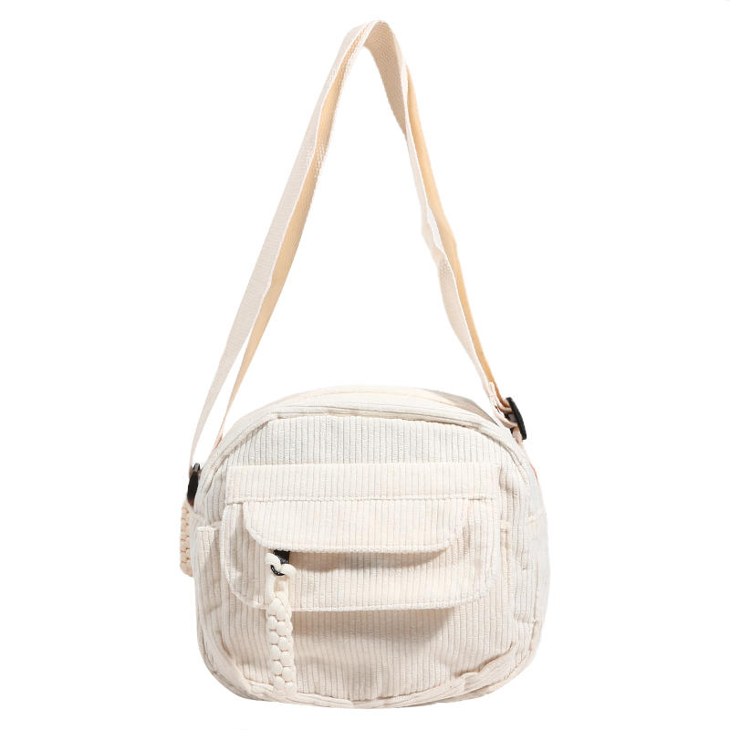 1 шт. Вельветовая женская маленькая сумка через плечо, сумка-кроссбоди для девочки-подростка, студенческая уличная корейская сумка-мессенджер в стиле харадзюку