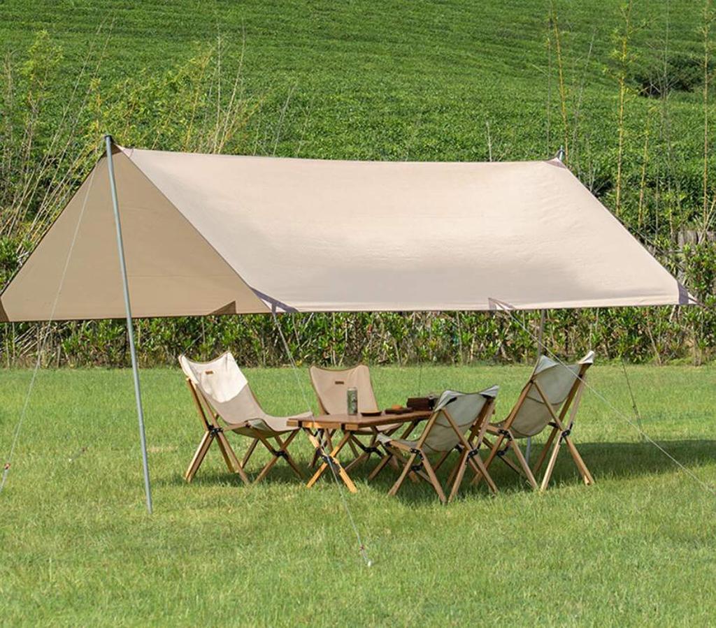 Водонепроницаемый тент для кемпинга, веревка с чехлом для хранения 3 размеров M, брезент, тень, брезент, компактный, легкий, многофункциональный, колышки, в комплекте,