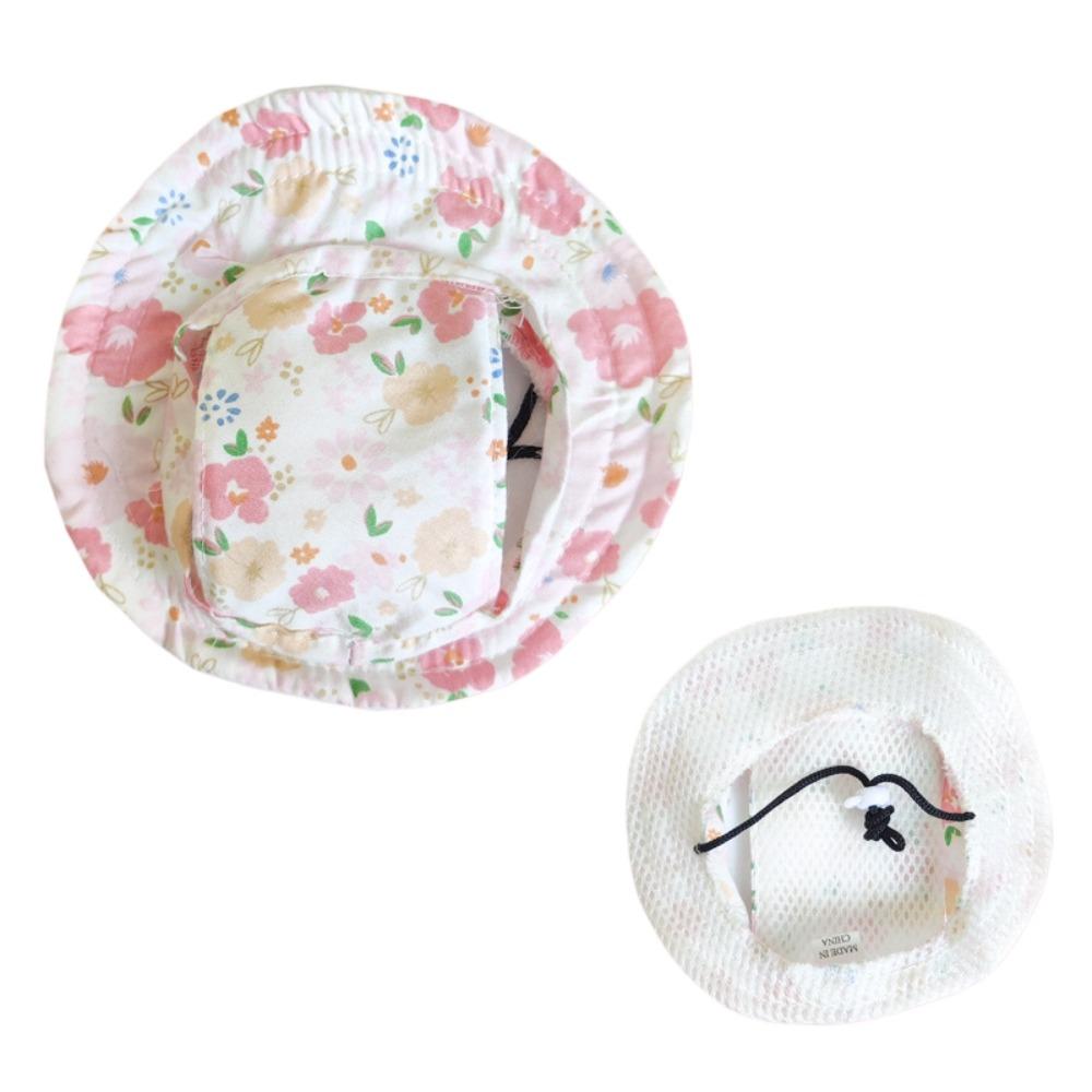 Cute Fruits Plants Dog Fisherman Hat Strawberry Lemons Breathable Pet Cat Sun Hat Comfortable Adjustable Dog Sunscreen Hat