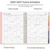 Ежемесячный планировщик RETTACY 2026-2027, Янв 2026 - Дек 2027, Большой размер (8,5 "х 11"), Повестка дня, Календарь, 24 месячных вкладки, Гибкая пластиковая обложка, 100 г/м²
