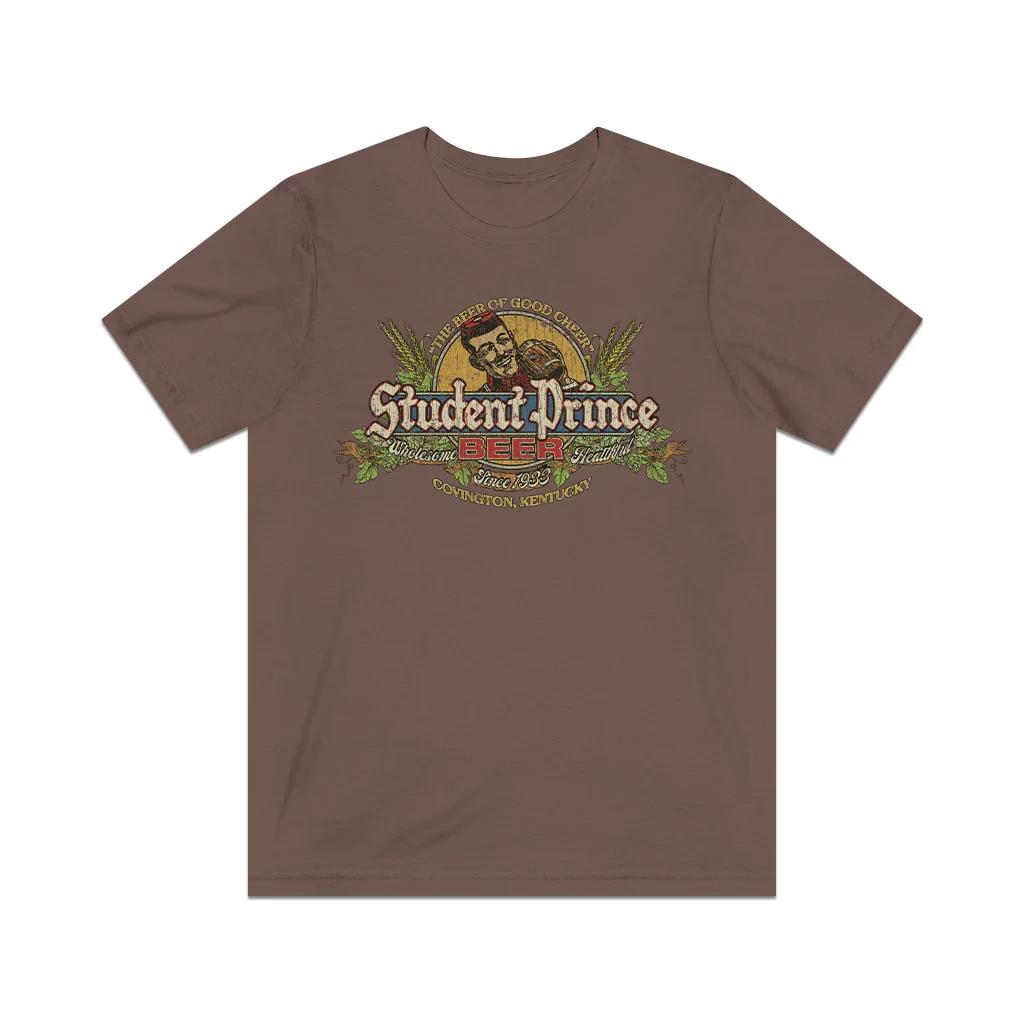 Мужская футболка Student Prince Beer 1933 Винтажная