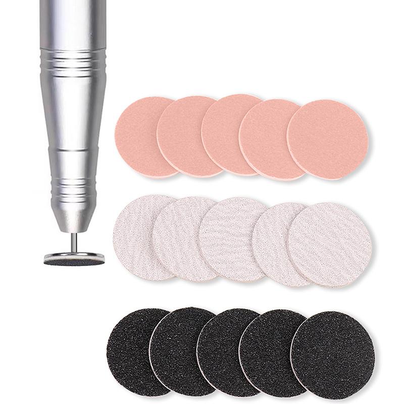 15/20/25 мм Удаление кутикулы на ногах, мозолей, Сменная наждачная бумага с дисками для педикюра, Набор подушечек, Очиститель мертвой кожи, Пилки для ног