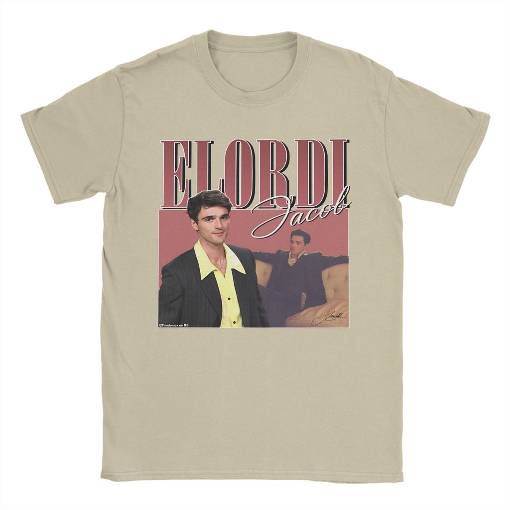 Casual T Shirt Summer Jacob Elordi Retro Design Jacob Elordi Design Fashion Tshirts Pure Cotton Tshirt For Unisexs Y2k Top Tees