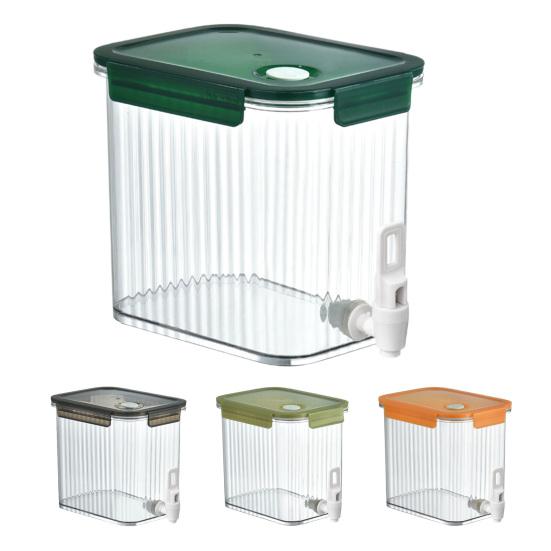 Диспенсер для напитков 3,5 л с краном, диспенсер для напитков с широким горлышком, машина для приготовления напитков на холодильник, герметичный сок