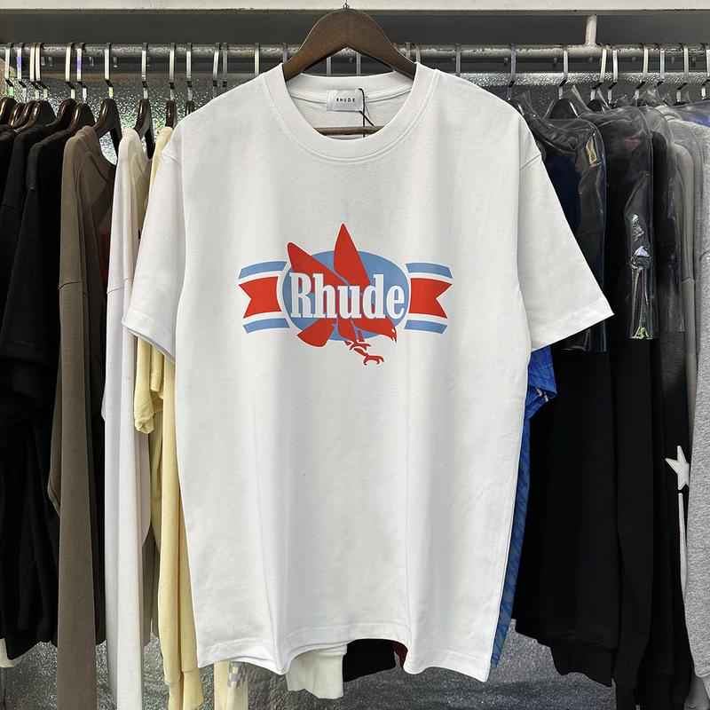 Summer new European and American trendy brand R unisex couple's loose pullover short-sleeve T-shirt, youth short-sleeve T-shirt