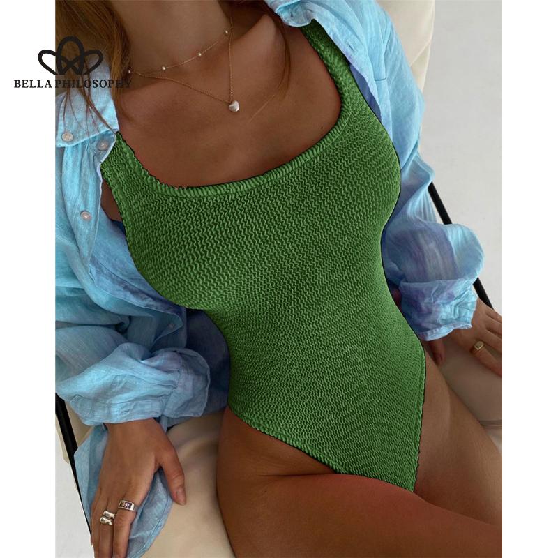 Sexy Women One Piece Swimsuit Swimwear Female Solid Push Up Thong Bather Bathing Suit Monokini Brazilian Swimming Suits