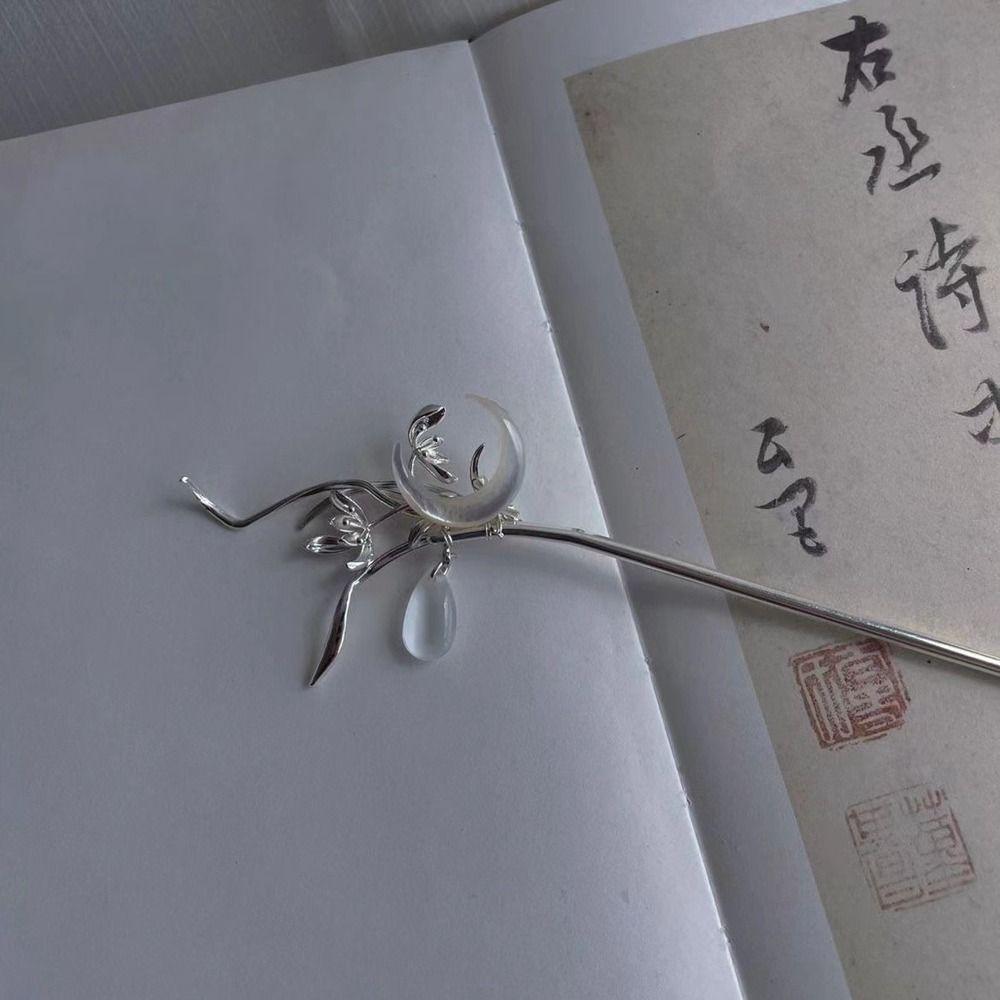 Devil Hetian Jade Ancient Style Hairpin Ancient Headwear Chinese Style Headwear Hanfu Hair Sticks