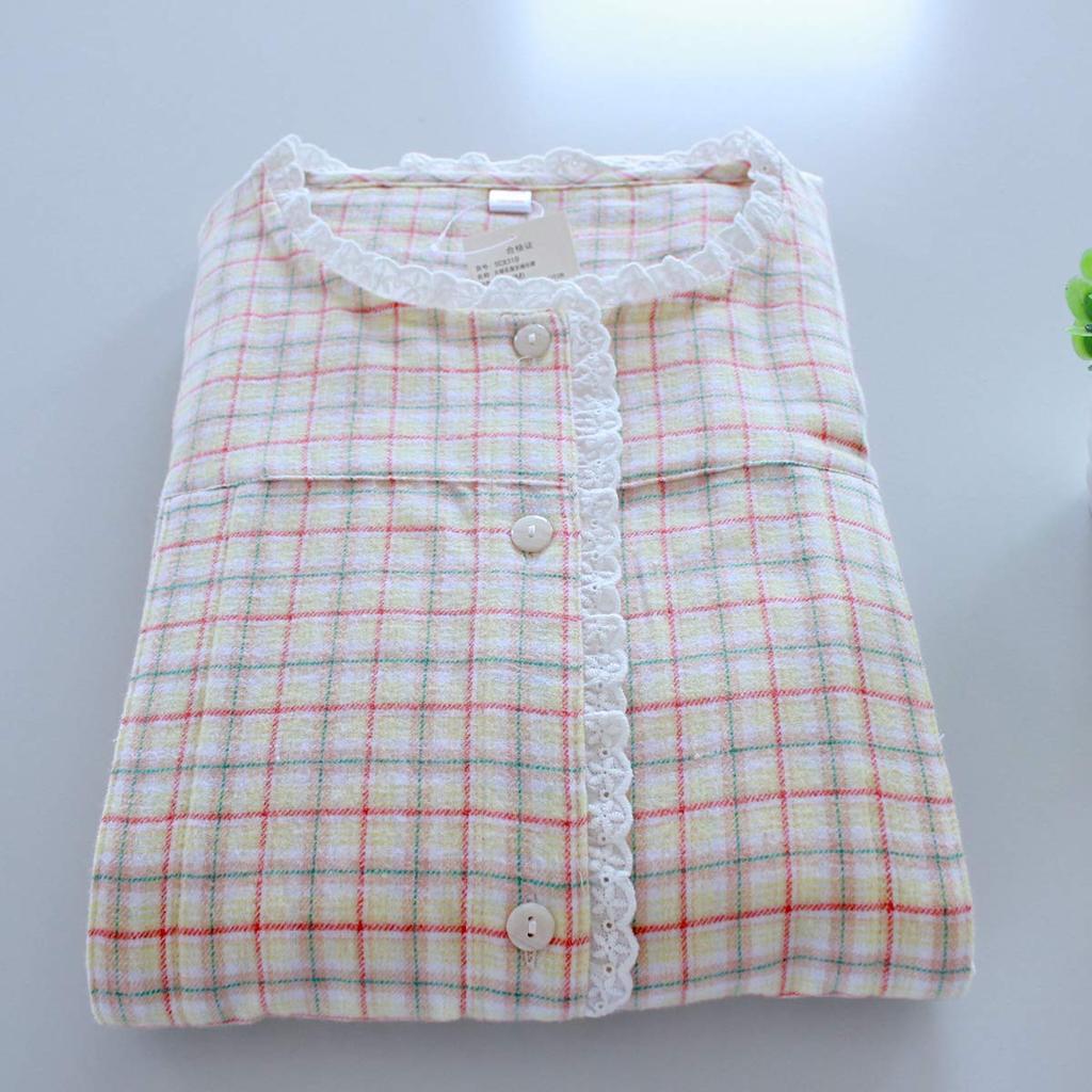 Maternity Nursing Front Heat Nursing Waist Adjustment Childbirth Top and Bottom All Seasons [HOME WAY] Pajamas, Clothes, Opening, 100% Cotton,