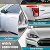 4 Pack Universal Rubber Anti-Collision Car Bumper Protector Car Front Rear Corner Bumper Guard Lip Anti-Scratch Strip Sticker for Car SUV Pickup Truck