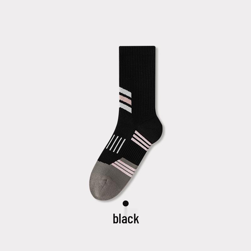 10A Women's Non-slip Terry Sport Socks: Antibacterial, Deodorant, Boneless Stitching - Perfect for Running, Yoga, and Cycling.