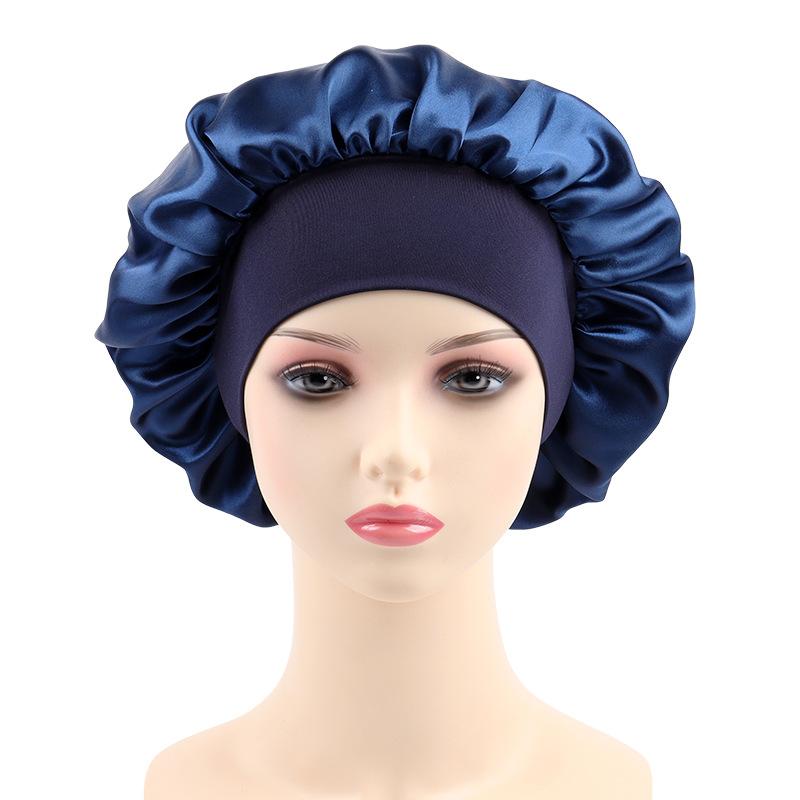 Satin Bonnet Silk Bonnet Hair Wrap for Sleeping Sleep Cap With Elastic Soft Band Big Bonnets for Women Hair Care