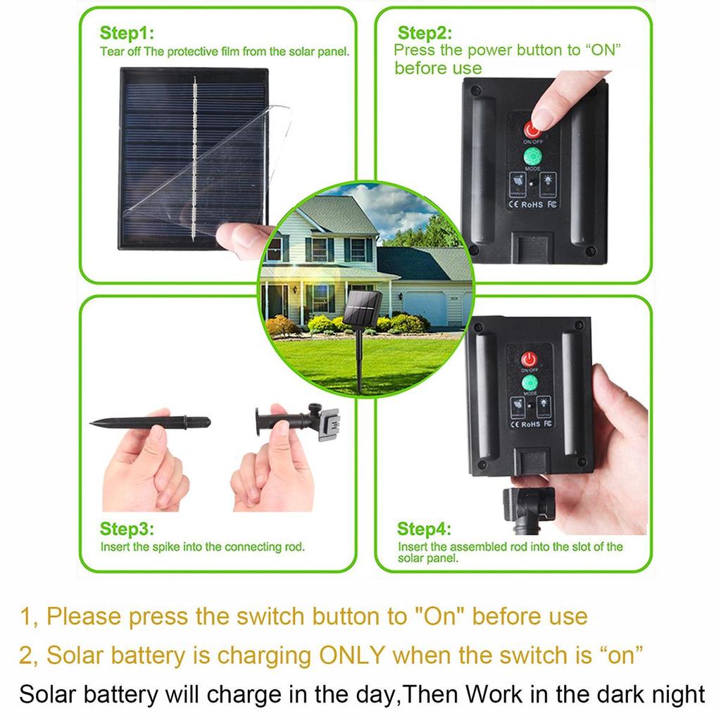 G40 уличный гирляндный светильник на солнечных батареях, светодиодные лампы для патио, солнечная гирлянда для кемпинга, садовой вечеринки, уличной террасы, украшение