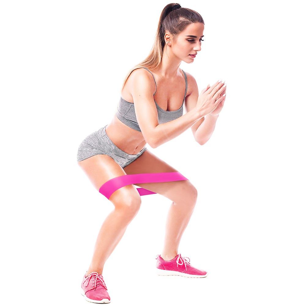 5PCS Color Coded Loop Bands Latex Resistance Loop Bands Portable Resistance Bands Set Leg Workout