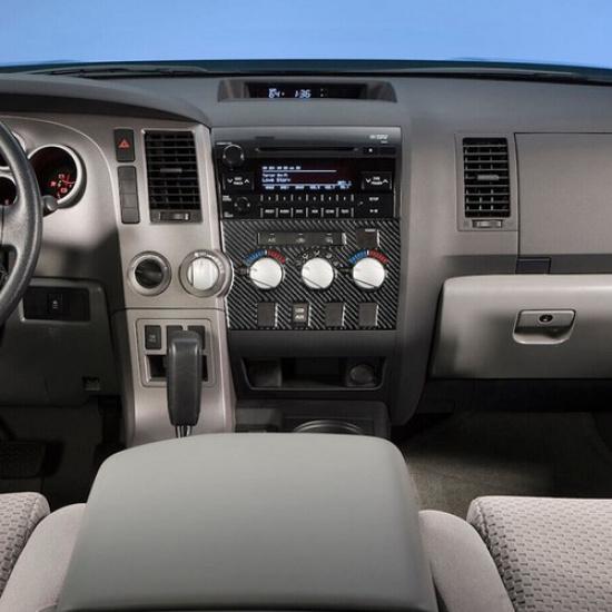 1pcs For Tundra 2007-13 Carbon Fiber Climate Console Interior Trim Type B