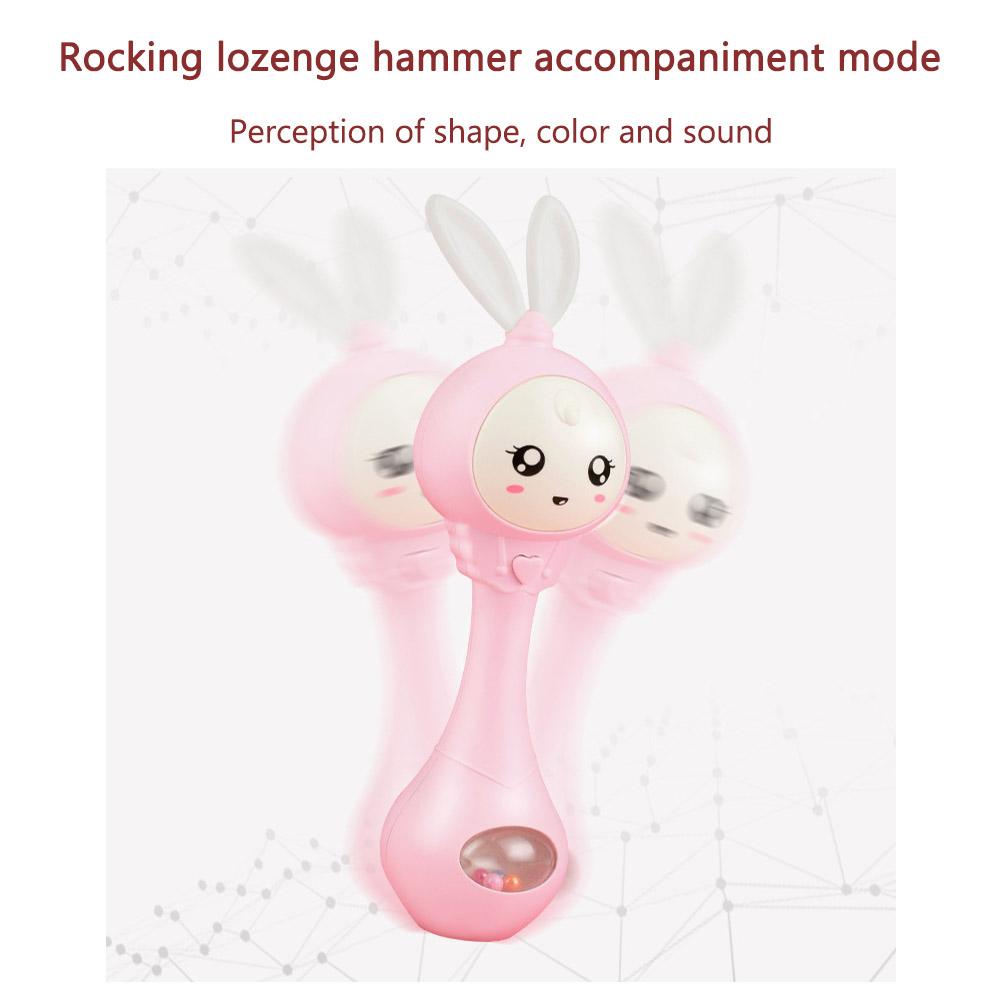 Baby Rattle Light Up Musical Rattle Toy Infant Baby Musical Sensory Sound Toys Musical Rhythm Stick