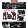 Коврик в дверной карман для KIA RIO 3 K2 1.6L 1.4L Pride UB 2011~2014 Наклейка на подстаканник Внутренняя резиновая прокладка для углублений Подставка под стакан Аксессуар