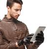 Nappaglo Натуральная овечья кожа Ручная работа с подкладкой Глубокие перчатки для смартфона мужские, (М, Коричневый, Совместимый)