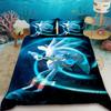 Boys Hedgehog Sonic Duvet Cover Set Cartoon Bedding Set with 2 Pillowcase Bedroom Dormitory Decor Gifts
