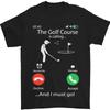 Забавная футболка унисекс Golf Is Calling Golfer Golfing