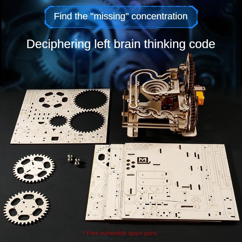 3D деревянная головоломка - DIY механические трекболы образовательная головоломка для взрослых