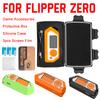Защитный бокс Чехол для переноски для игровой консоли Flipper Zero Портативная силиконовая накладка 3 шт. Прозрачная защитная пленка для экрана Игровой аксессуар