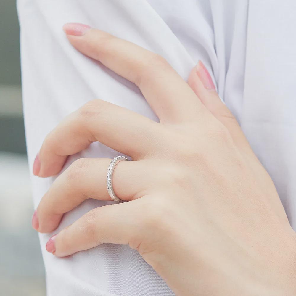 Кольцо Tonglin Korean Style для женщин с бриллиантами из серебра 925 пробы