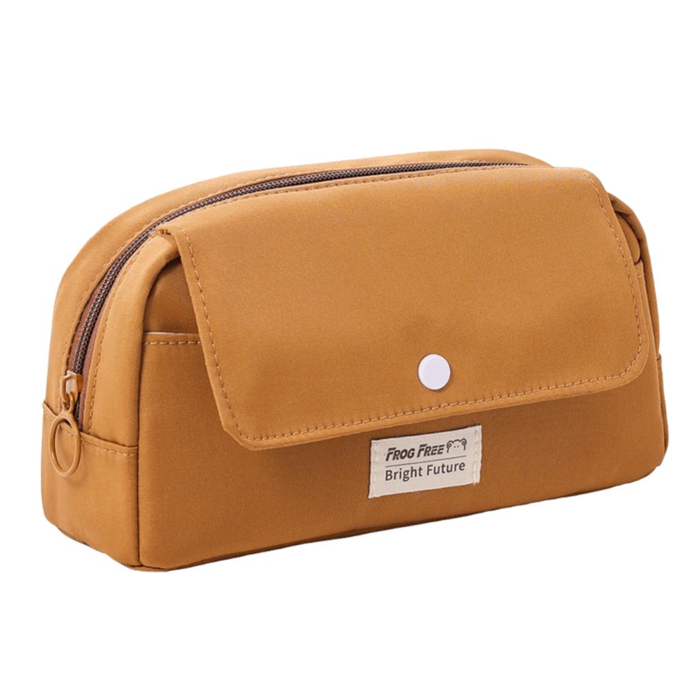 Large Capacity Stationery Bag Solid Color Storage Bag Pencil Case  Stationery Storage
