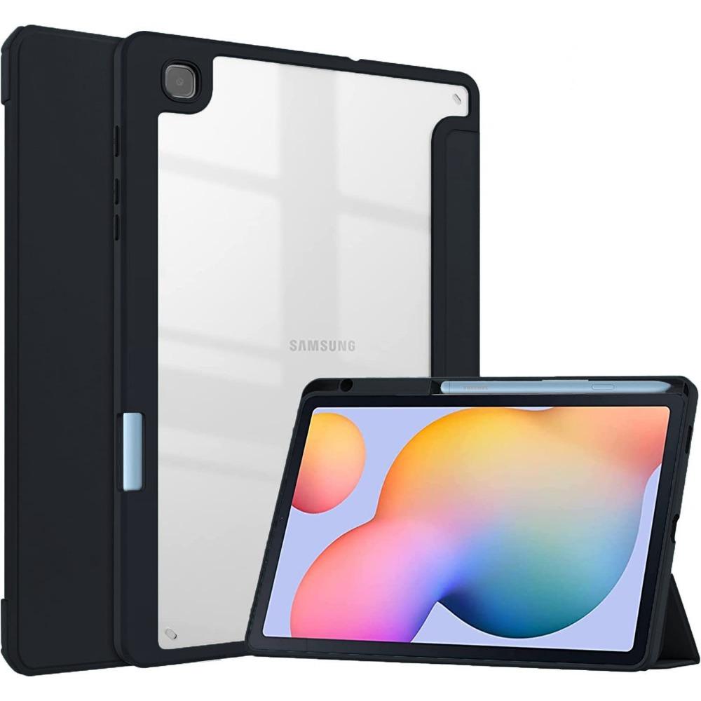 Противоударный чехол для Samsung Tab S6 Lite с отделением для S Pen, акриловая жесткая крышка для планшета P610 P615